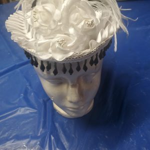 ladies day cap, white